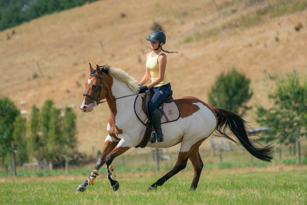 Tropical Sunset Colour Changing Saddle Pads - Jump, GP, and Dressage cuts