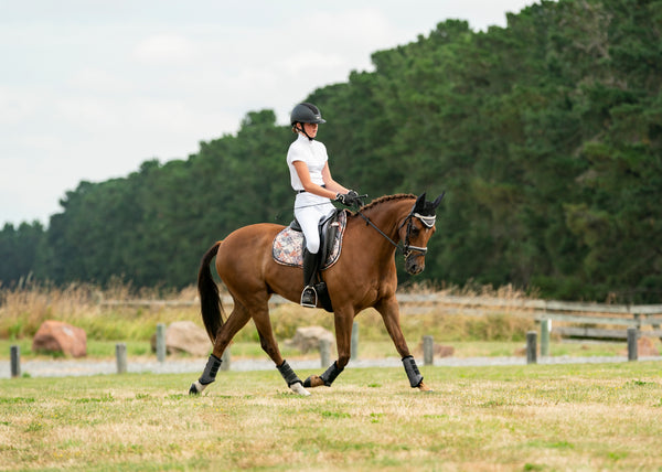 LE Autumn Leaves - Black Dressage Pad