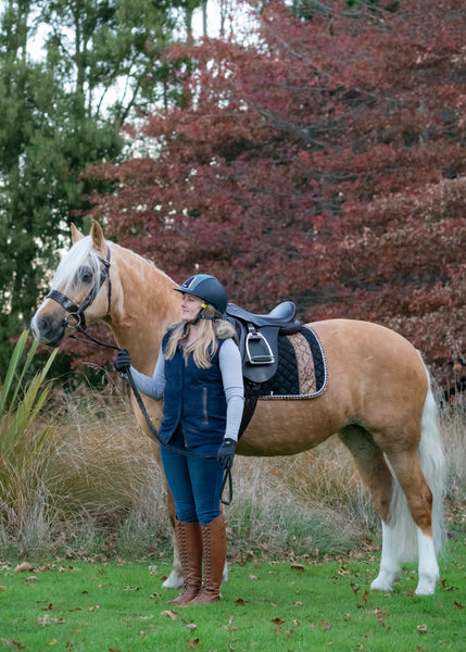 Brown Snakeskin Suede Dressage Pad