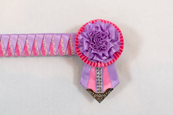 Lavender and Pink 13" Show Browband