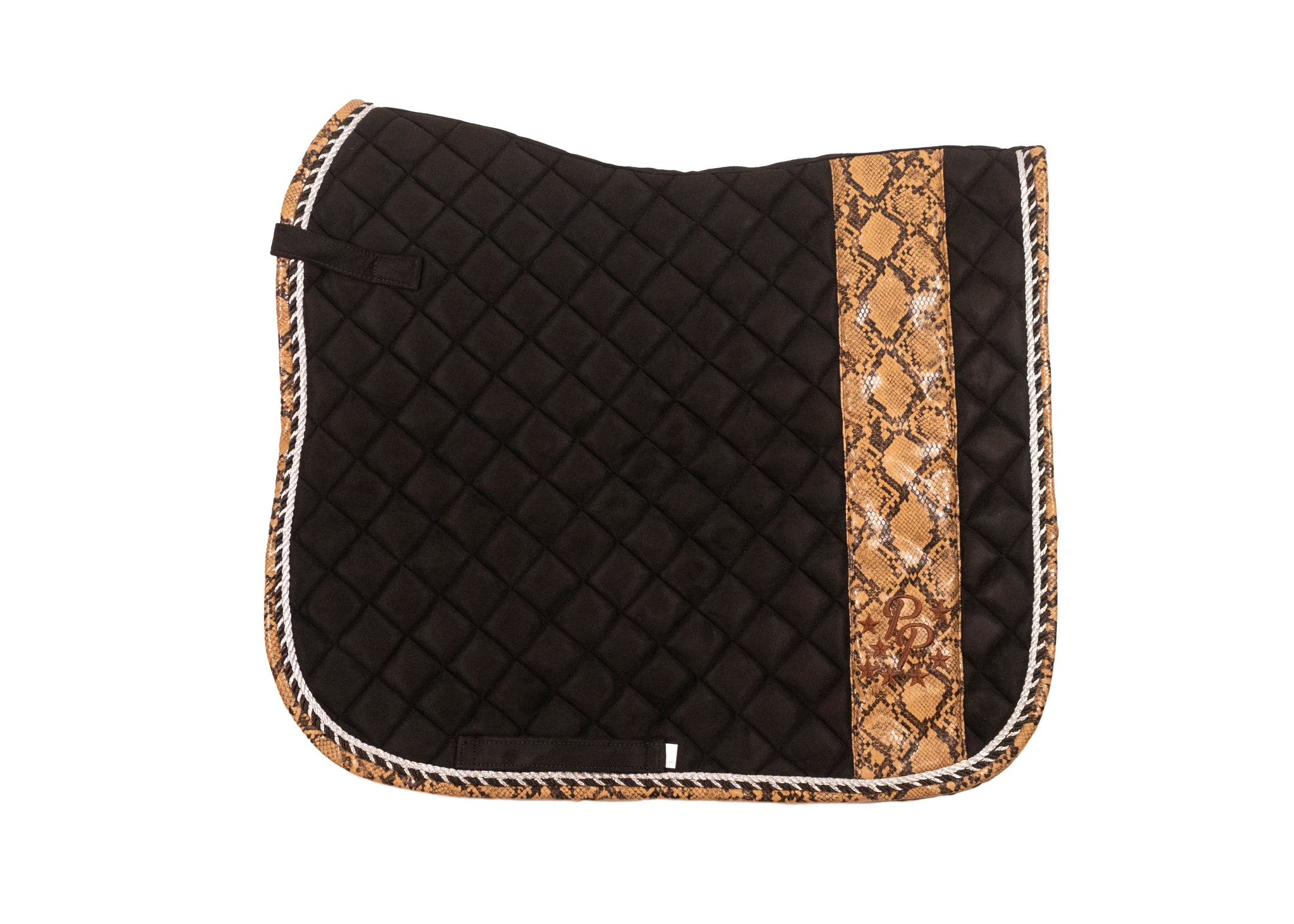 Brown Snakeskin Suede Dressage Pad