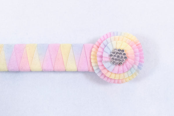 Pastel Rainbow 12" Show Browband