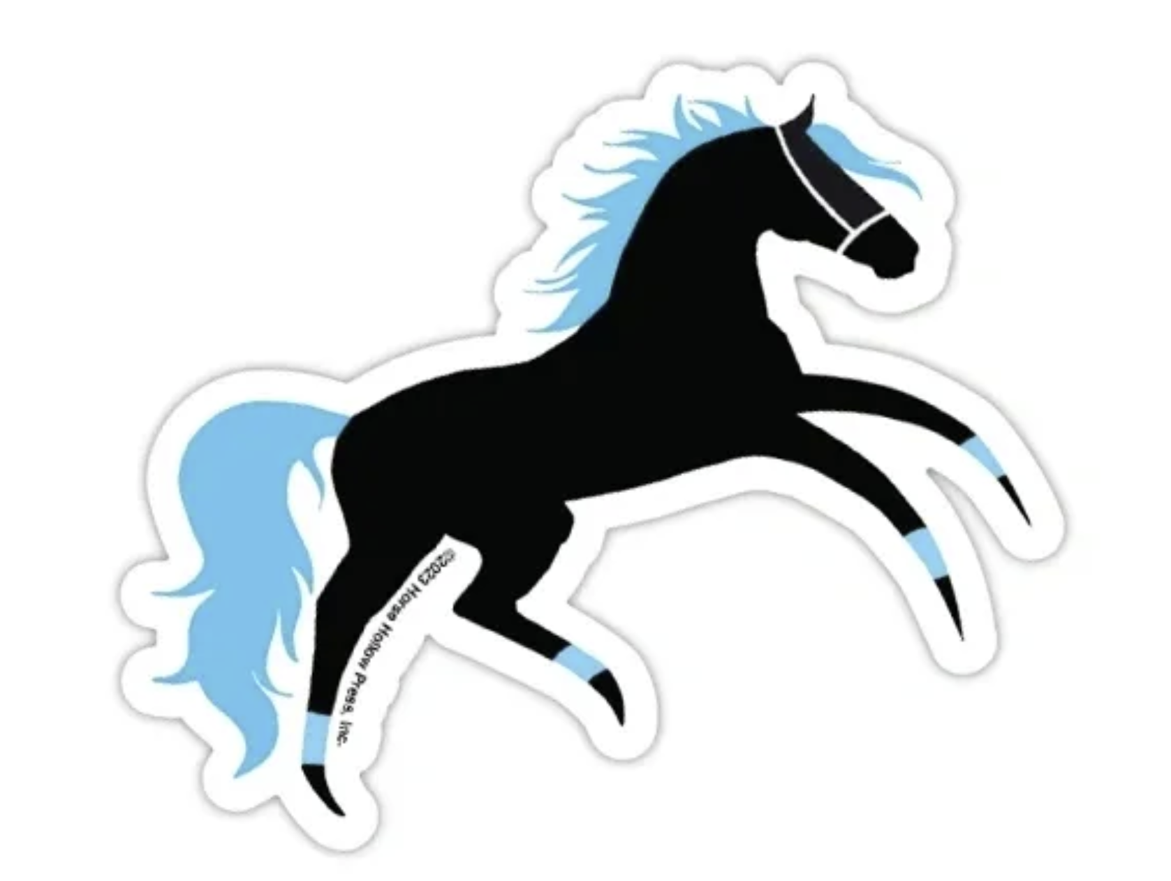 3-Inch Die-Cut Whimsical Horse Sticker