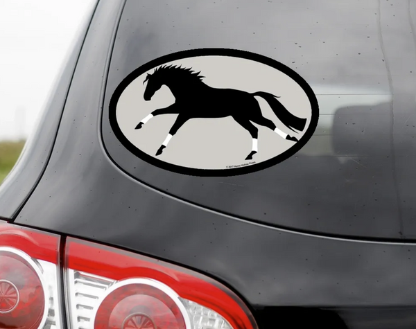 Galloping Oval Bumper Sticker