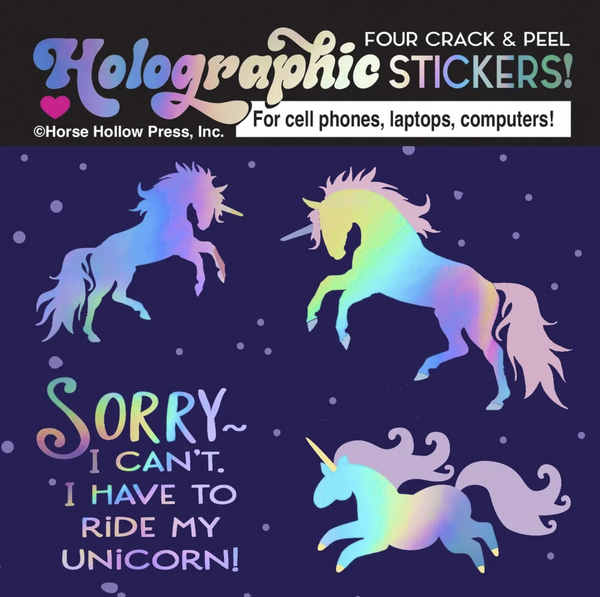 Holographic Unicorns Sticker Sheet