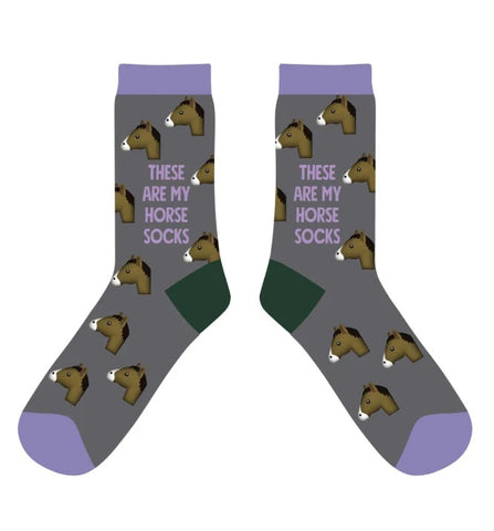 Purple Horse Socks