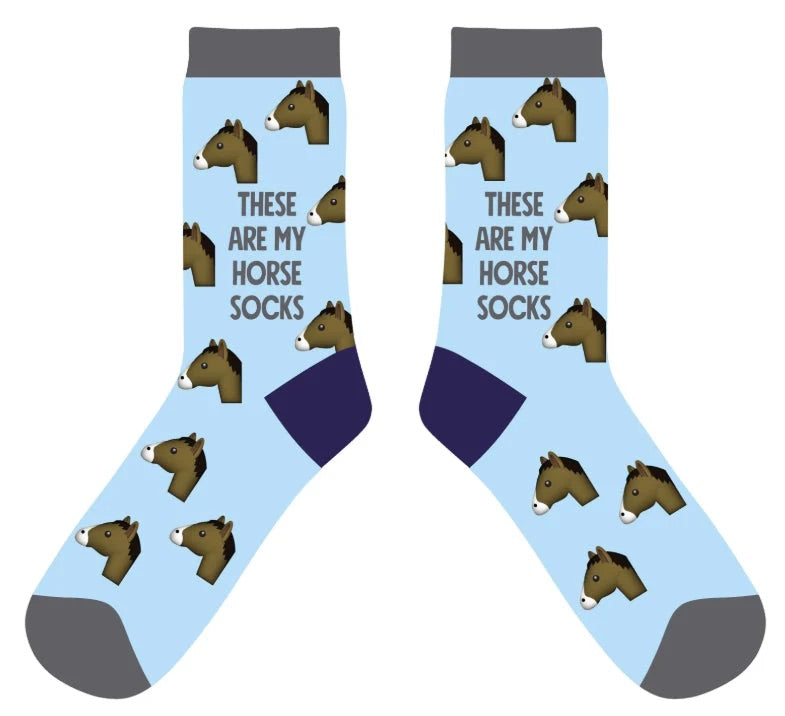 Blue Horse Socks